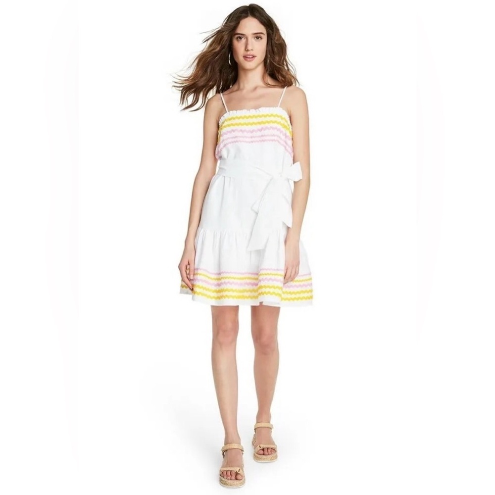 Lisa Marie Fernandez x Target Ric Rac Linen Blend Belted Mini Dress - XS